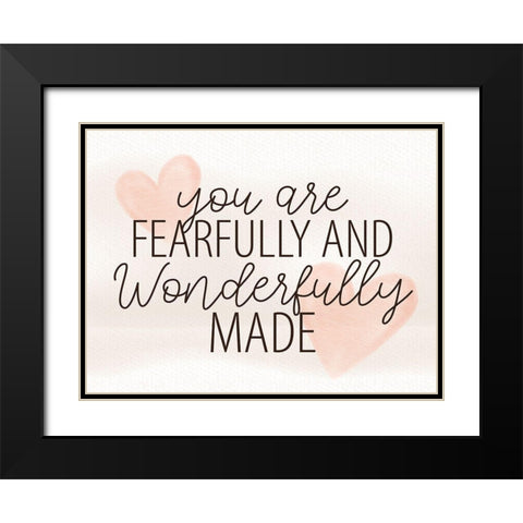 Wonderfully Made Black Modern Wood Framed Art Print with Double Matting by Allen, Kimberly