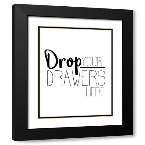 The Laundry 1 Black Modern Wood Framed Art Print with Double Matting by Allen, Kimberly