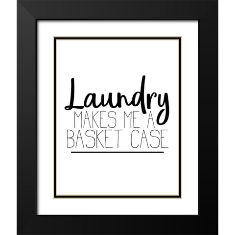 The Laundry 3 Black Modern Wood Framed Art Print with Double Matting by Allen, Kimberly