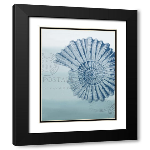 Seaside Card 2 v2 Black Modern Wood Framed Art Print with Double Matting by Allen, Kimberly