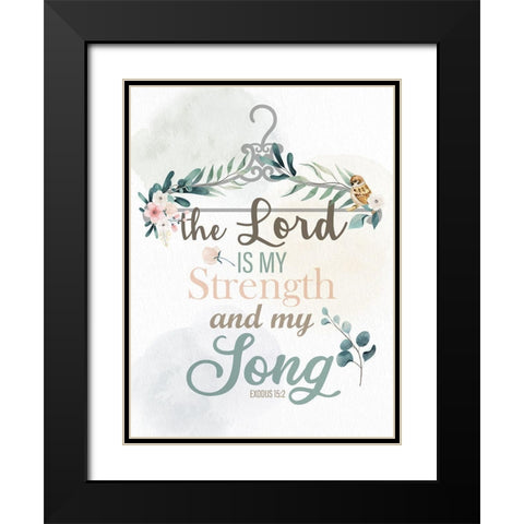 My Song Black Modern Wood Framed Art Print with Double Matting by Allen, Kimberly