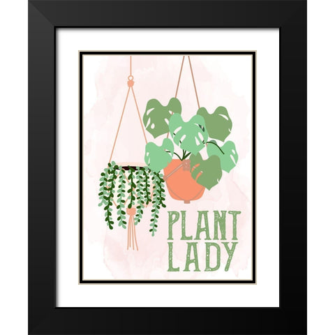 Plant Lady Black Modern Wood Framed Art Print with Double Matting by Allen, Kimberly
