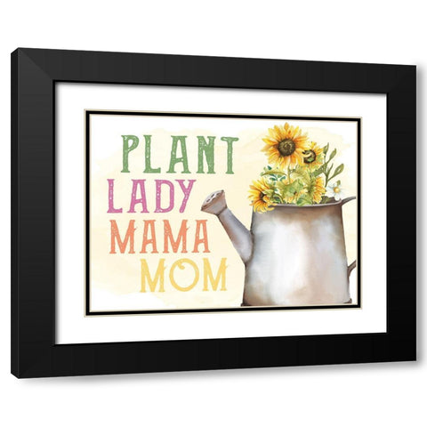 Plant Black Modern Wood Framed Art Print with Double Matting by Allen, Kimberly