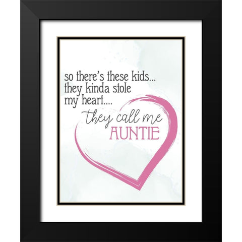 Auntie Black Modern Wood Framed Art Print with Double Matting by Allen, Kimberly