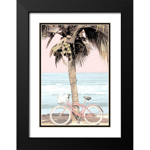 Peaceful Beach Ride Black Modern Wood Framed Art Print with Double Matting by Allen, Kimberly