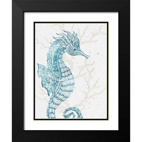 Sea Creature 1 Black Modern Wood Framed Art Print with Double Matting by Allen, Kimberly