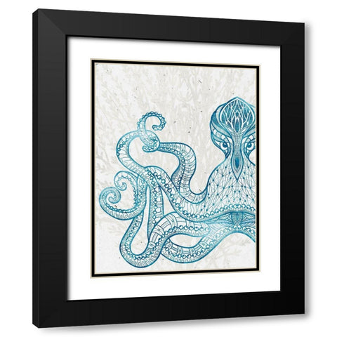 Sea Creature 2 Black Modern Wood Framed Art Print with Double Matting by Allen, Kimberly