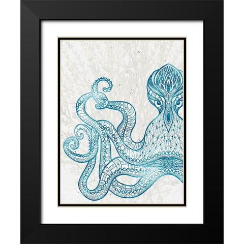 Sea Creature 2 Black Modern Wood Framed Art Print with Double Matting by Allen, Kimberly