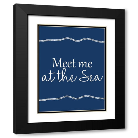 Meet Me Black Modern Wood Framed Art Print with Double Matting by Allen, Kimberly