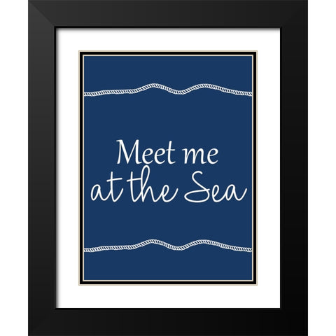 Meet Me Black Modern Wood Framed Art Print with Double Matting by Allen, Kimberly