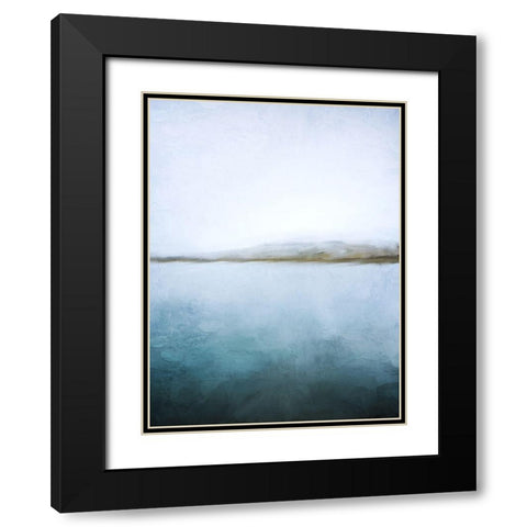 Horizon Black Modern Wood Framed Art Print with Double Matting by Allen, Kimberly
