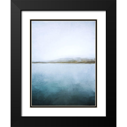 Horizon Black Modern Wood Framed Art Print with Double Matting by Allen, Kimberly