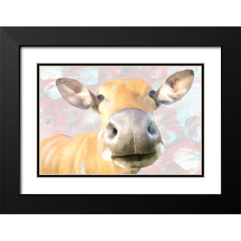 Darla Black Modern Wood Framed Art Print with Double Matting by Allen, Kimberly
