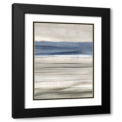 Serenity Hue Black Modern Wood Framed Art Print with Double Matting by Allen, Kimberly