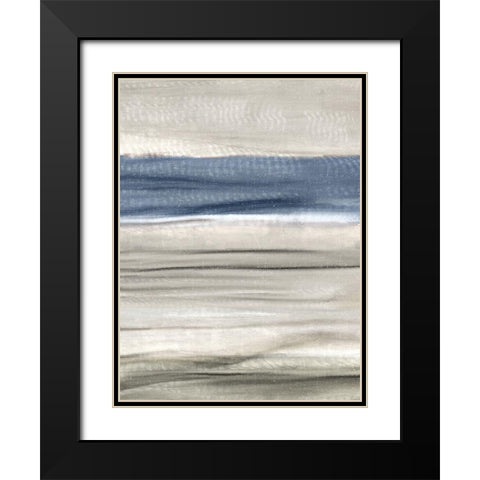 Serenity Hue Black Modern Wood Framed Art Print with Double Matting by Allen, Kimberly