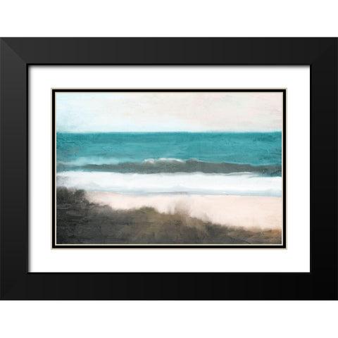 Surfers Cove Black Modern Wood Framed Art Print with Double Matting by Allen, Kimberly