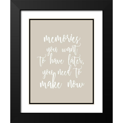 Memories Black Modern Wood Framed Art Print with Double Matting by Allen, Kimberly
