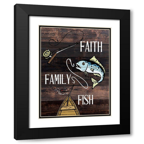 Live Lake 2 Black Modern Wood Framed Art Print with Double Matting by Allen, Kimberly