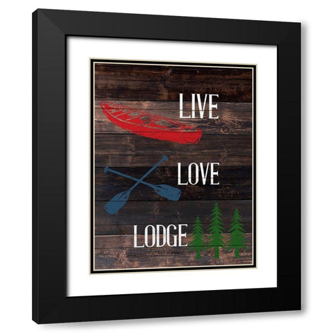 Live Lake 3 Black Modern Wood Framed Art Print with Double Matting by Allen, Kimberly