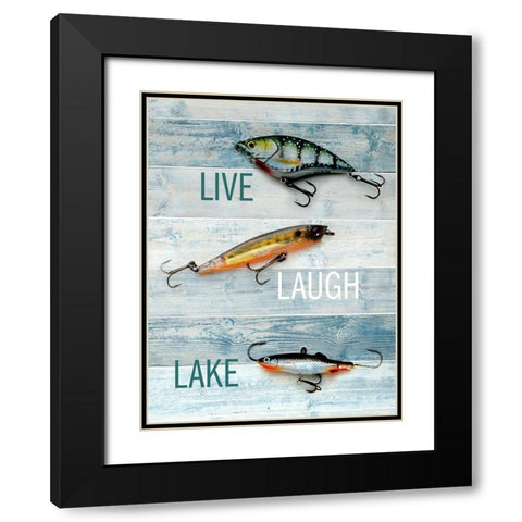 Lure 2 Black Modern Wood Framed Art Print with Double Matting by Allen, Kimberly
