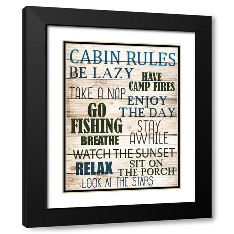 Have Campfires Black Modern Wood Framed Art Print with Double Matting by Allen, Kimberly