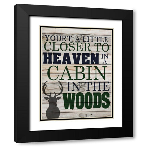 Closer to Heaven Black Modern Wood Framed Art Print with Double Matting by Allen, Kimberly