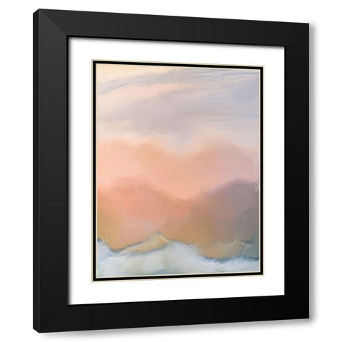 Layers of Sand Black Modern Wood Framed Art Print with Double Matting by Allen, Kimberly