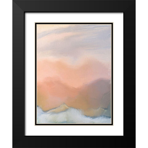 Layers of Sand Black Modern Wood Framed Art Print with Double Matting by Allen, Kimberly