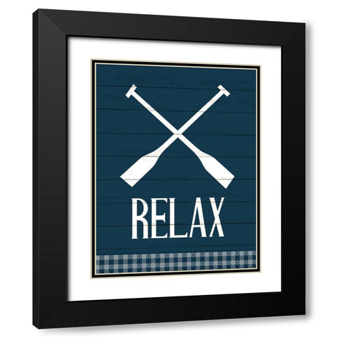 To the Lodge 5 Black Modern Wood Framed Art Print with Double Matting by Bailey, Ann