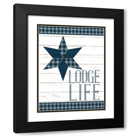 To the Lodge 6 Black Modern Wood Framed Art Print with Double Matting by Allen, Kimberly