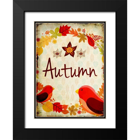 Autumn Black Modern Wood Framed Art Print with Double Matting by Allen, Kimberly