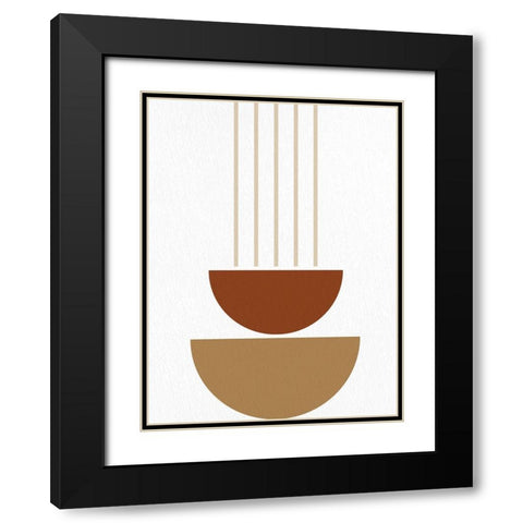 Mid 1 Black Modern Wood Framed Art Print with Double Matting by Allen, Kimberly