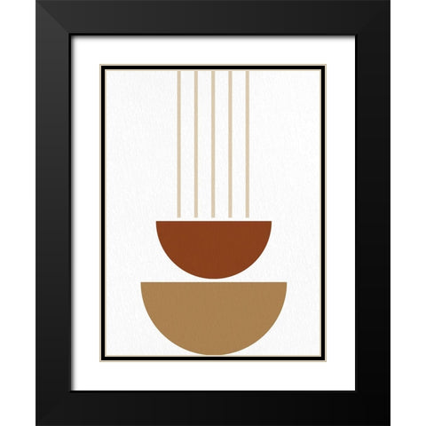 Mid 1 Black Modern Wood Framed Art Print with Double Matting by Allen, Kimberly