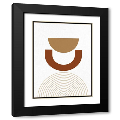 Mid 2 Black Modern Wood Framed Art Print with Double Matting by Allen, Kimberly