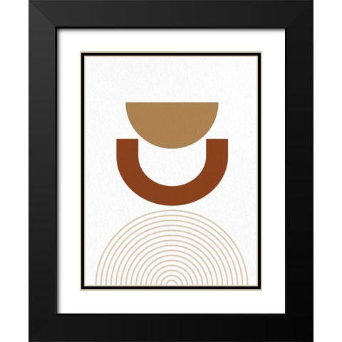 Mid 2 Black Modern Wood Framed Art Print with Double Matting by Allen, Kimberly