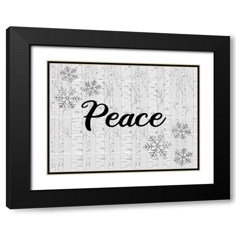 Believe Aspens 2 Black Modern Wood Framed Art Print with Double Matting by Allen, Kimberly