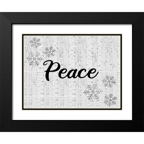 Believe Aspens 2 Black Modern Wood Framed Art Print with Double Matting by Allen, Kimberly