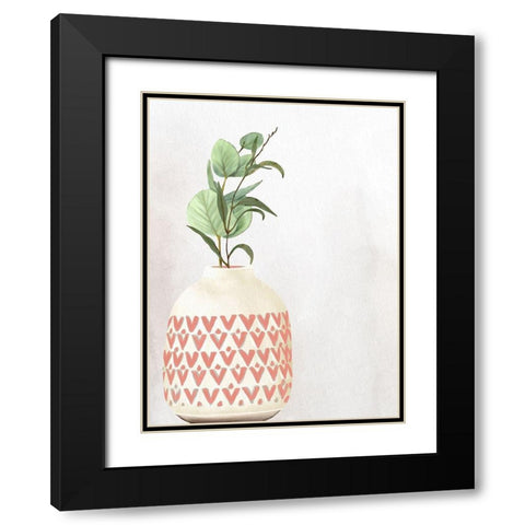 Vase 1 Black Modern Wood Framed Art Print with Double Matting by Allen, Kimberly