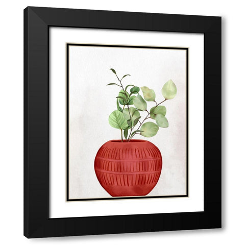 Vase 2 Black Modern Wood Framed Art Print with Double Matting by Allen, Kimberly