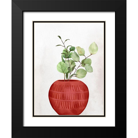 Vase 2 Black Modern Wood Framed Art Print with Double Matting by Allen, Kimberly