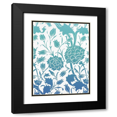 Motif Summer 2 Black Modern Wood Framed Art Print with Double Matting by Allen, Kimberly