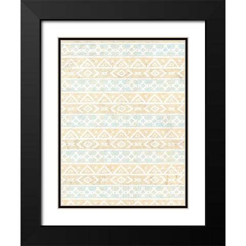 Golden Day Pattern Black Modern Wood Framed Art Print with Double Matting by Allen, Kimberly