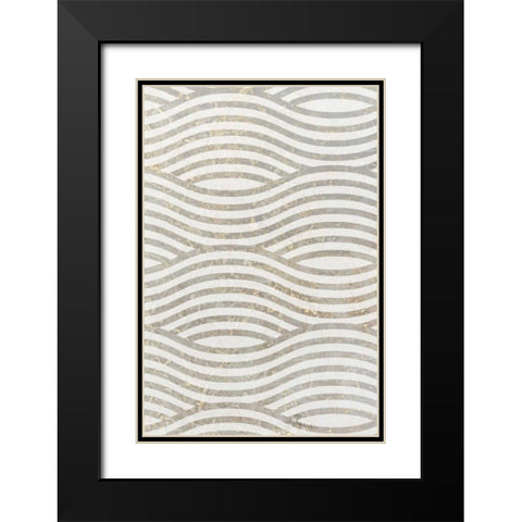 Concrete Panel A Black Modern Wood Framed Art Print with Double Matting by Allen, Kimberly