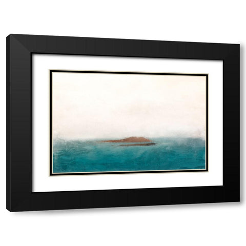 Lost Island Black Modern Wood Framed Art Print with Double Matting by Allen, Kimberly