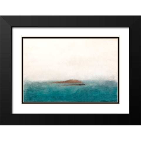 Lost Island Black Modern Wood Framed Art Print with Double Matting by Allen, Kimberly