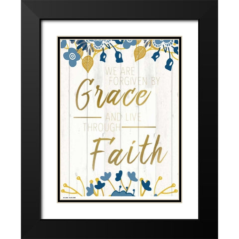 Forgiven Black Modern Wood Framed Art Print with Double Matting by Allen, Kimberly