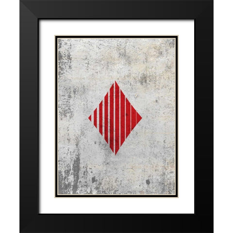 Lets Play C Black Modern Wood Framed Art Print with Double Matting by Allen, Kimberly