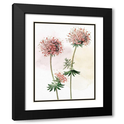 Watercolor Crosswort Black Modern Wood Framed Art Print with Double Matting by Allen, Kimberly