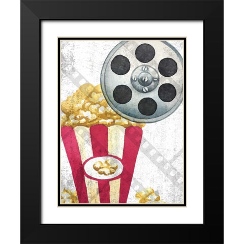 Movie Time 2 Black Modern Wood Framed Art Print with Double Matting by Allen, Kimberly