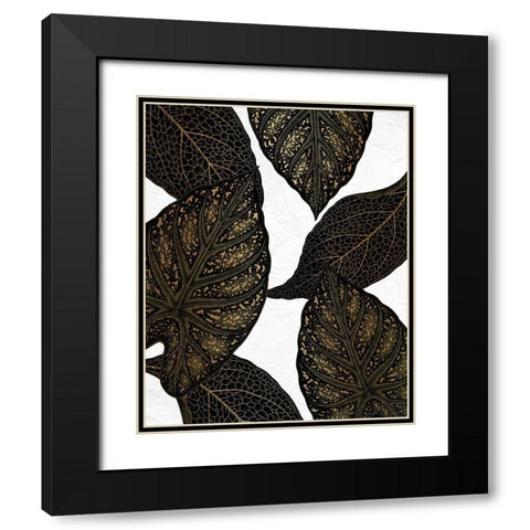 Tropical Black 1 Black Modern Wood Framed Art Print with Double Matting by Allen, Kimberly
